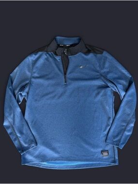Nike Blue and Black Dri-FIT Golf Half-Zip Pullover
